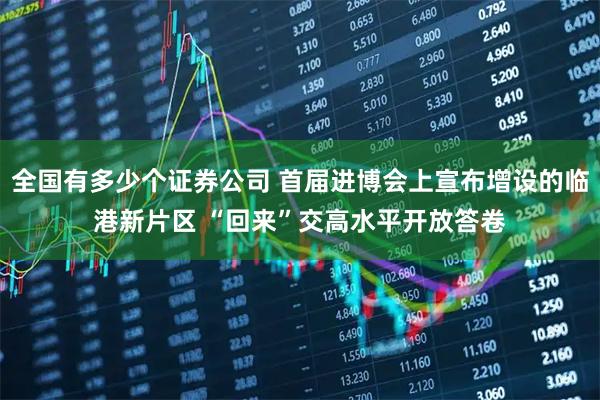 全国有多少个证券公司 首届进博会上宣布增设的临港新片区 “回来”交高水平开放答卷