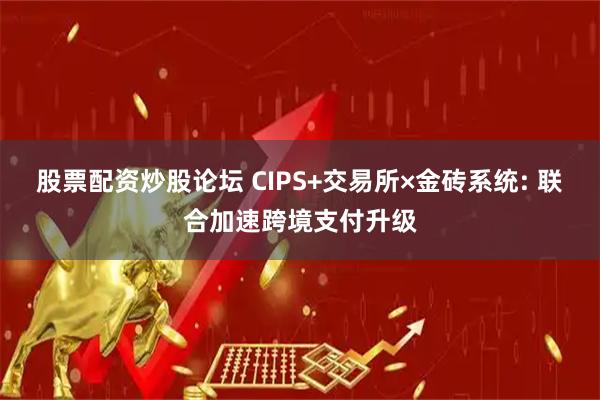 股票配资炒股论坛 CIPS+交易所×金砖系统: 联合加速跨境支付升级